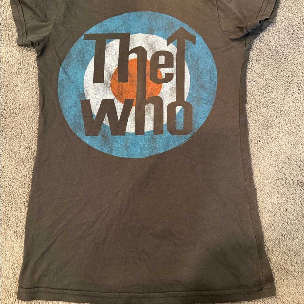 Junk Food Clothing Black Tee with Blue and Red Heart Patch